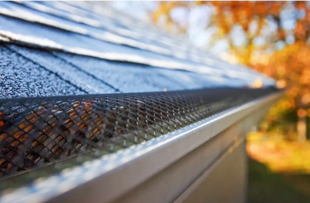 gutter guards on a new gutter