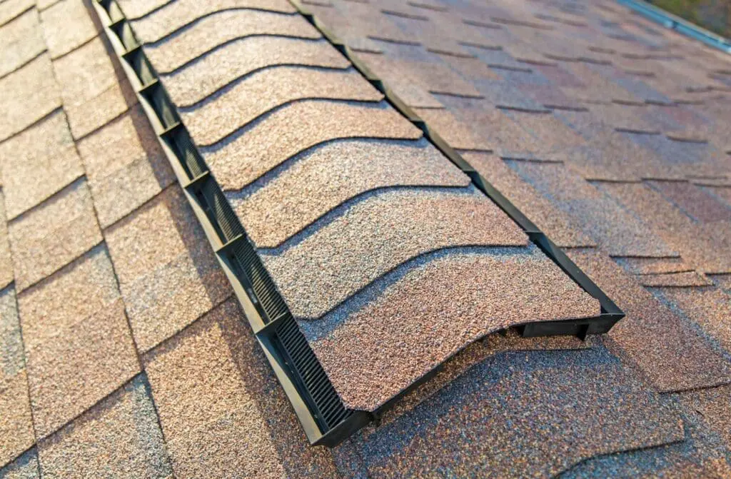 vent pipes on a roof deck