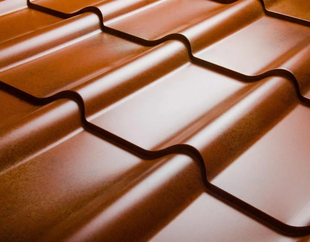 a metal roof shingle
