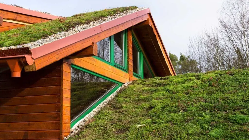 a green roof installed on private residences