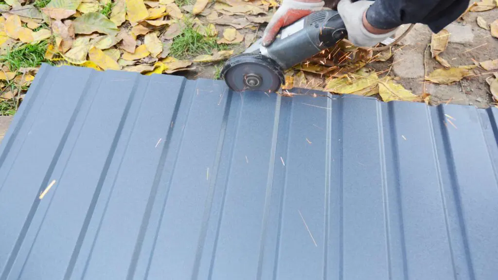 cutting a metal panel