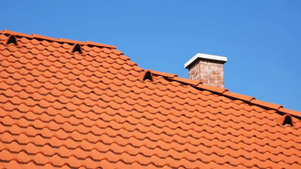 orange clay roof tiles