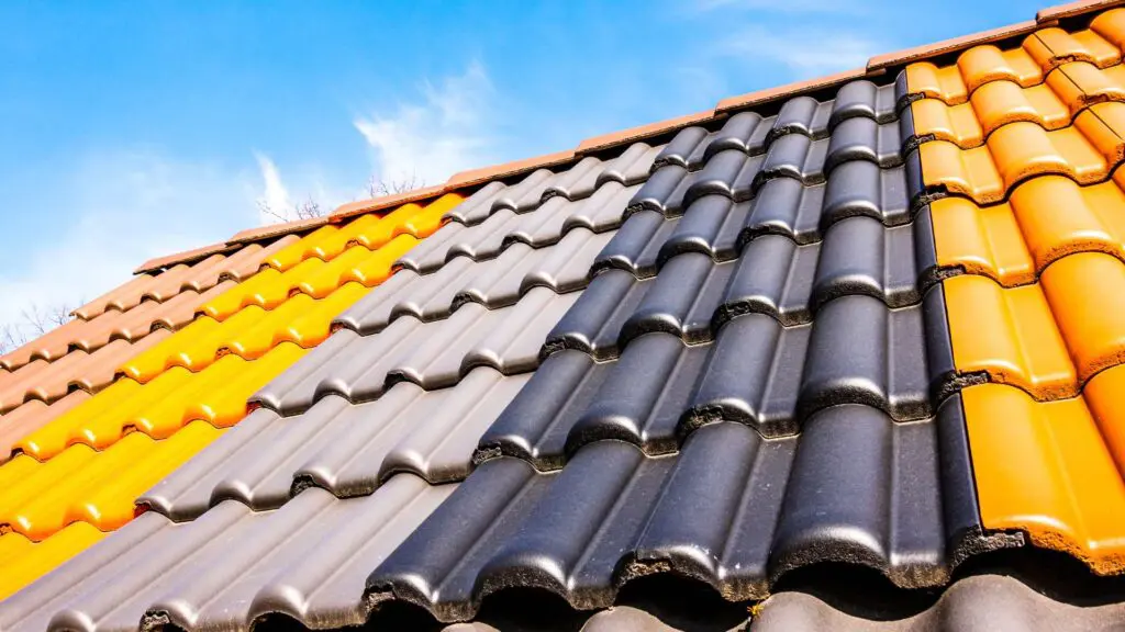 tile roofing with multiple colors