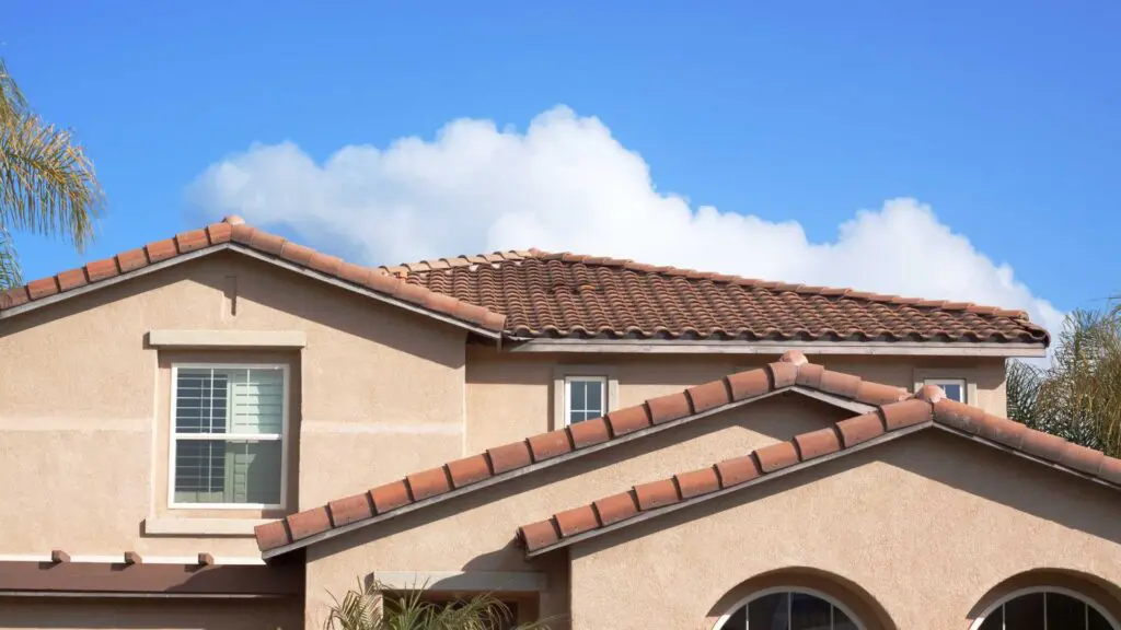 a home covered with roof tile