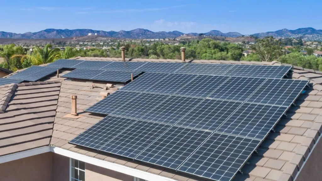 solar shingles on a roof