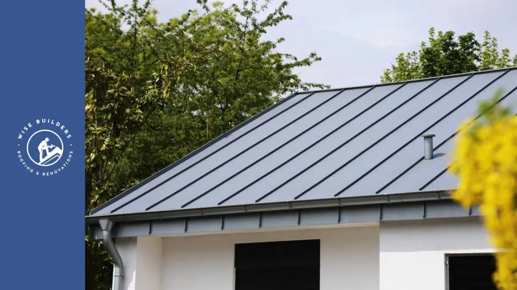 a metal roof, one type of roofing material