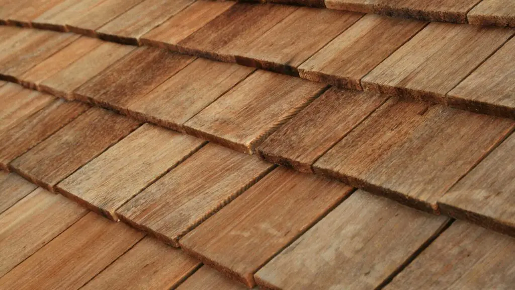 a wood shakes roof