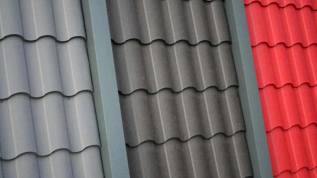 different colors of metal roof shingles