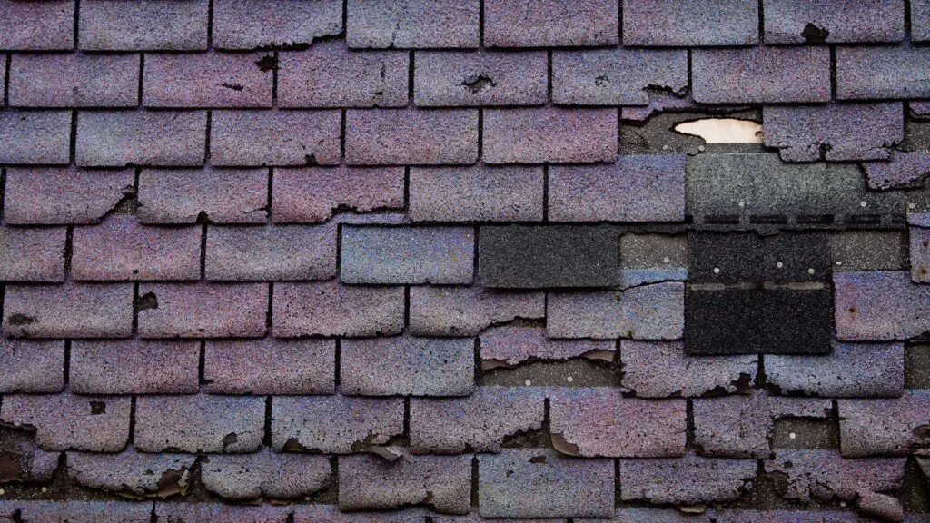 shingle splitting on a roof