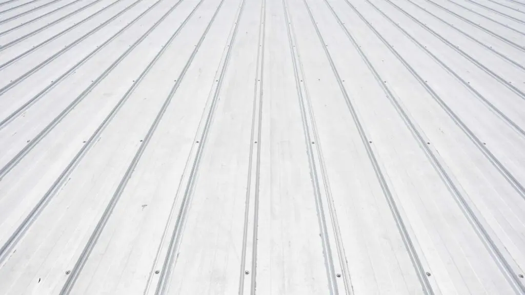 a roof with waterproof coating