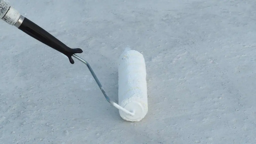 waterproof coating on a roof