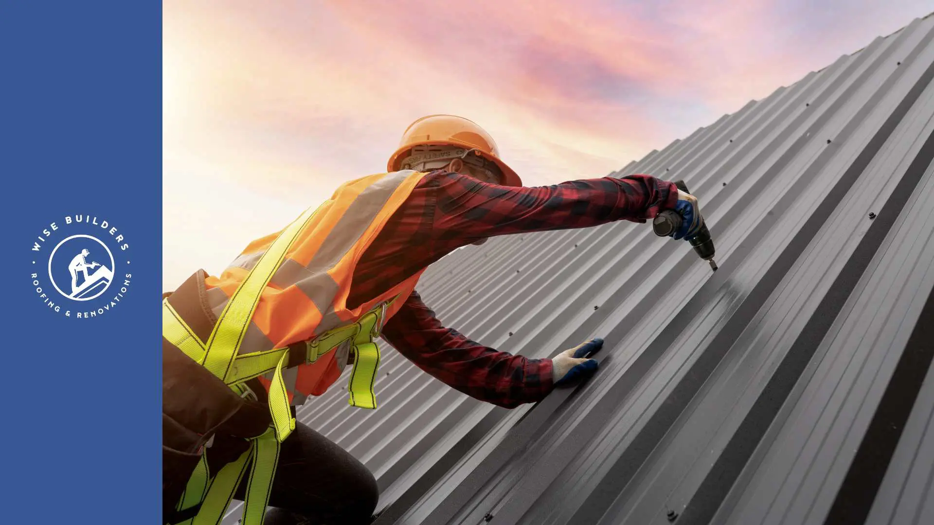 a metal roof with a warranty