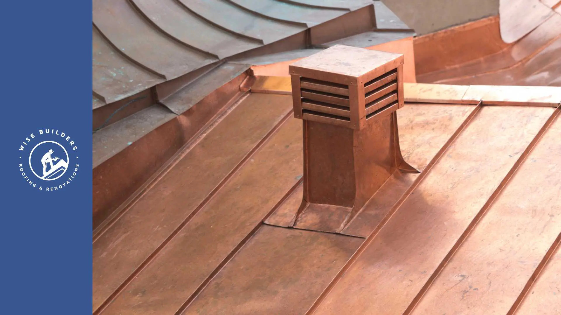 a standing seam copper roof