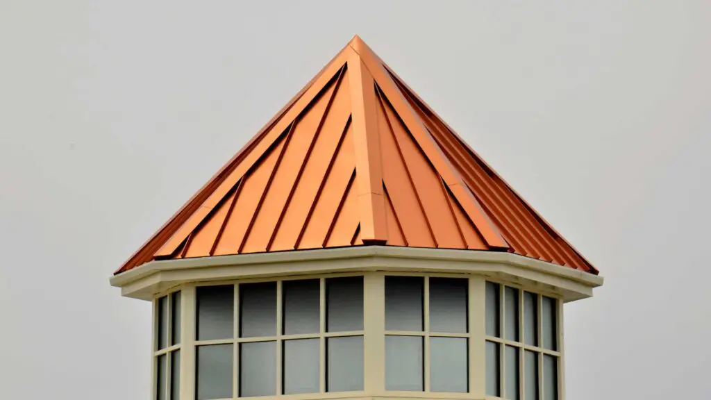 a metal type of material roof