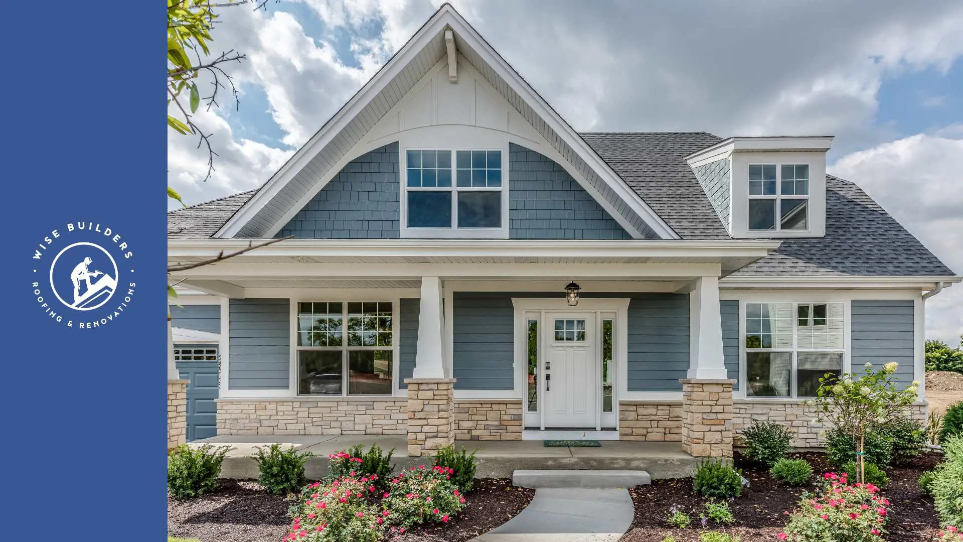 a home with architectural shingles