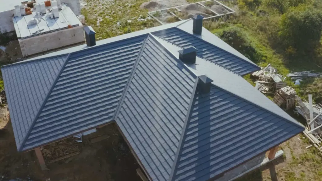 a standing seam metal roofing home
