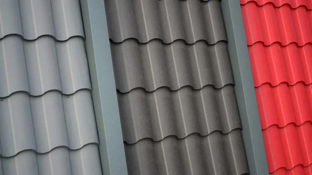 different metal roof tiles