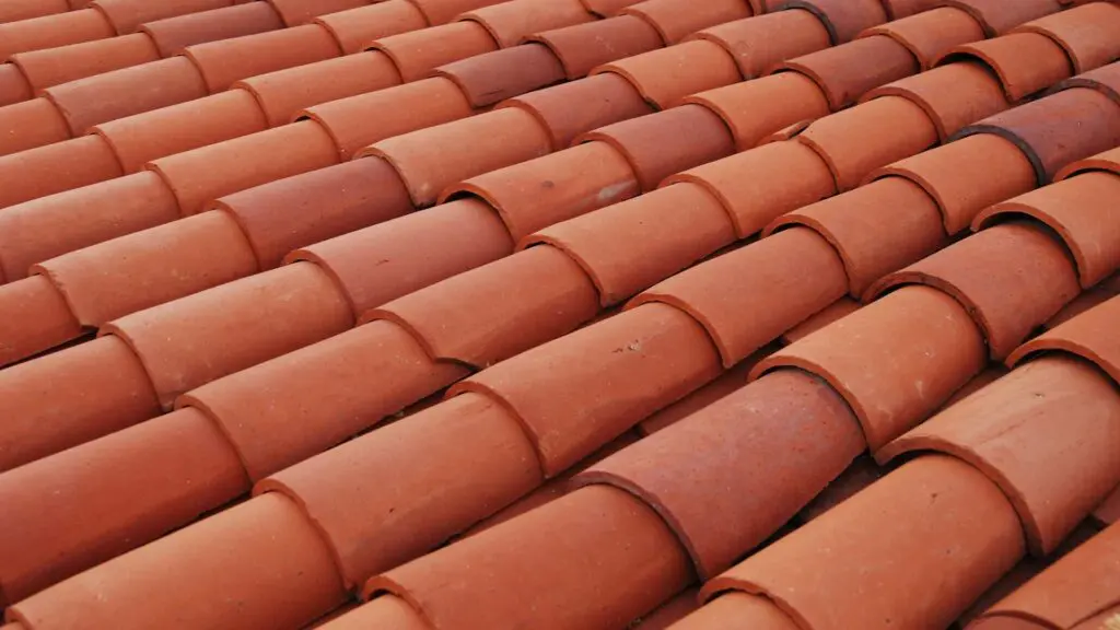 concrete tiles on a roof