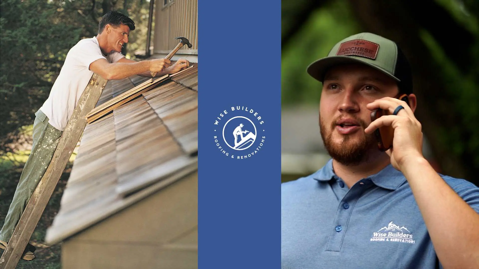 a professional mobile al roofer on the phone