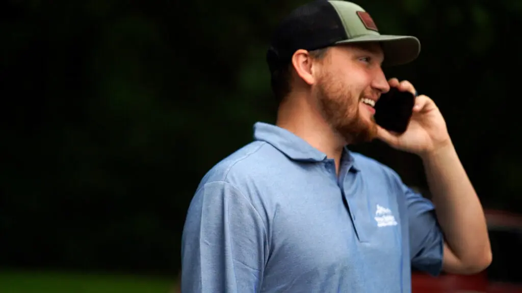 a solar power expert from wise builders on the phone