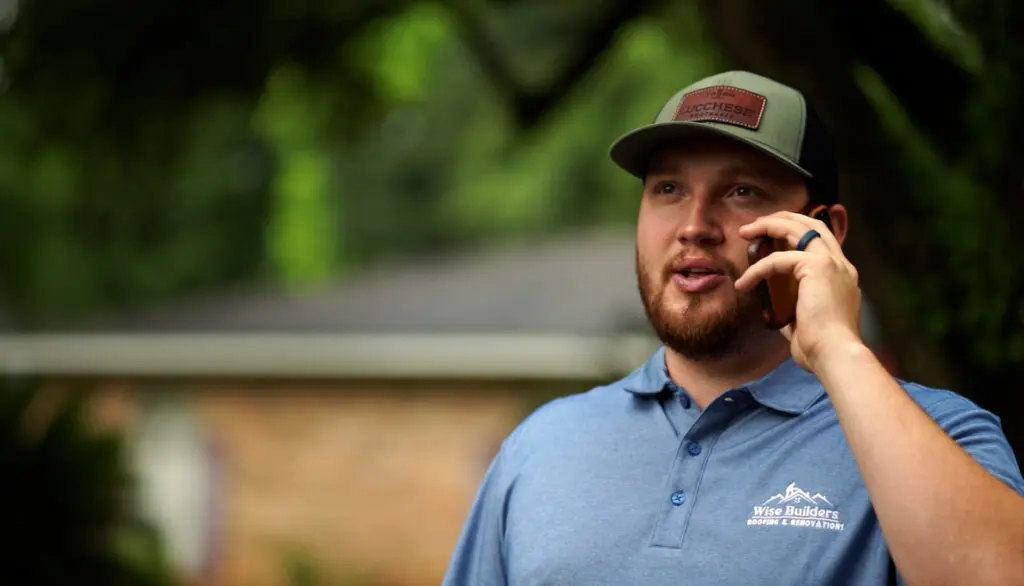 a roofing contractor from wise builders roofing