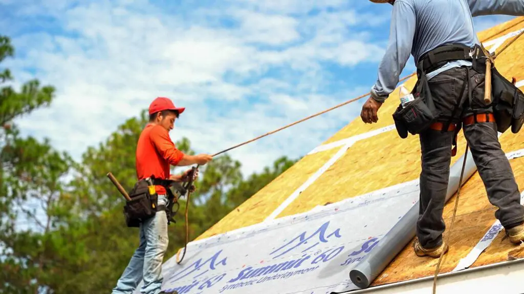 Wise Builders roofing replacing an entire roof