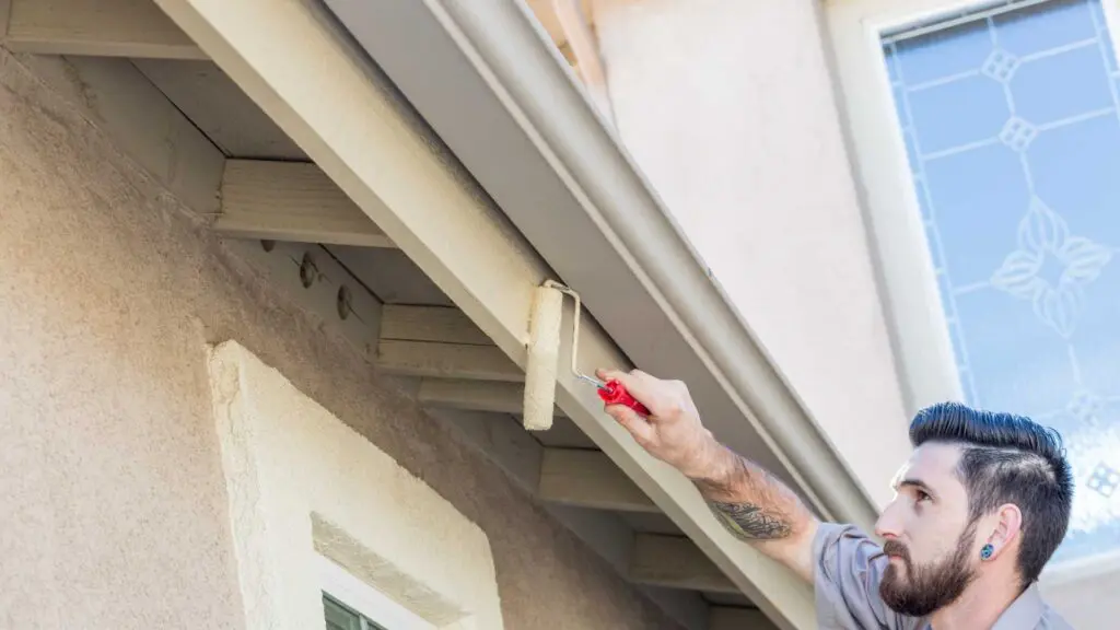 making sure there is no peeling paint on fascia