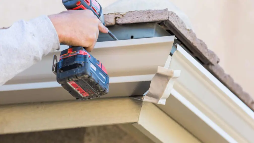 installing gutters using fasteners