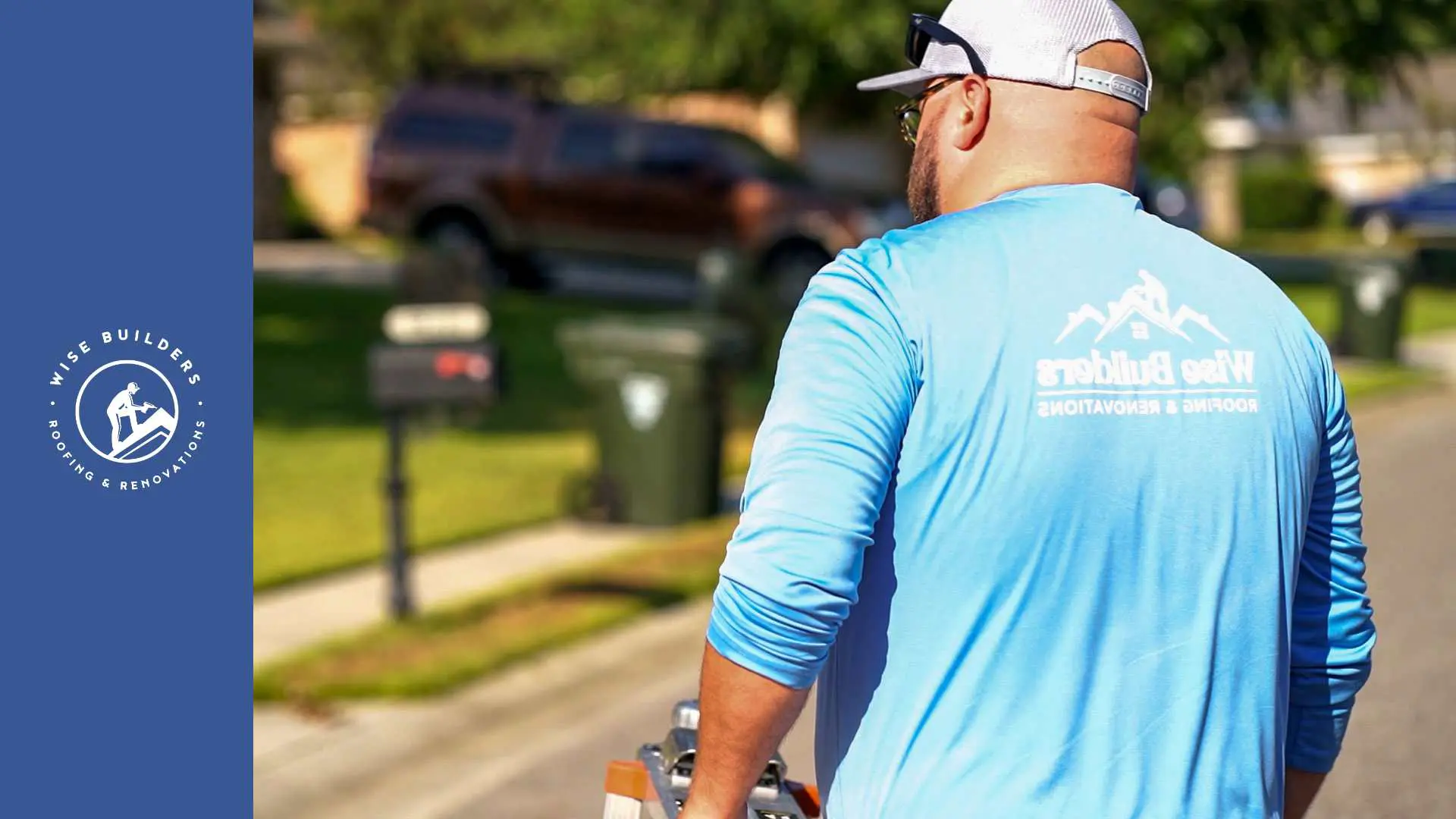 a project manager from wise builders preparing to inspect a home