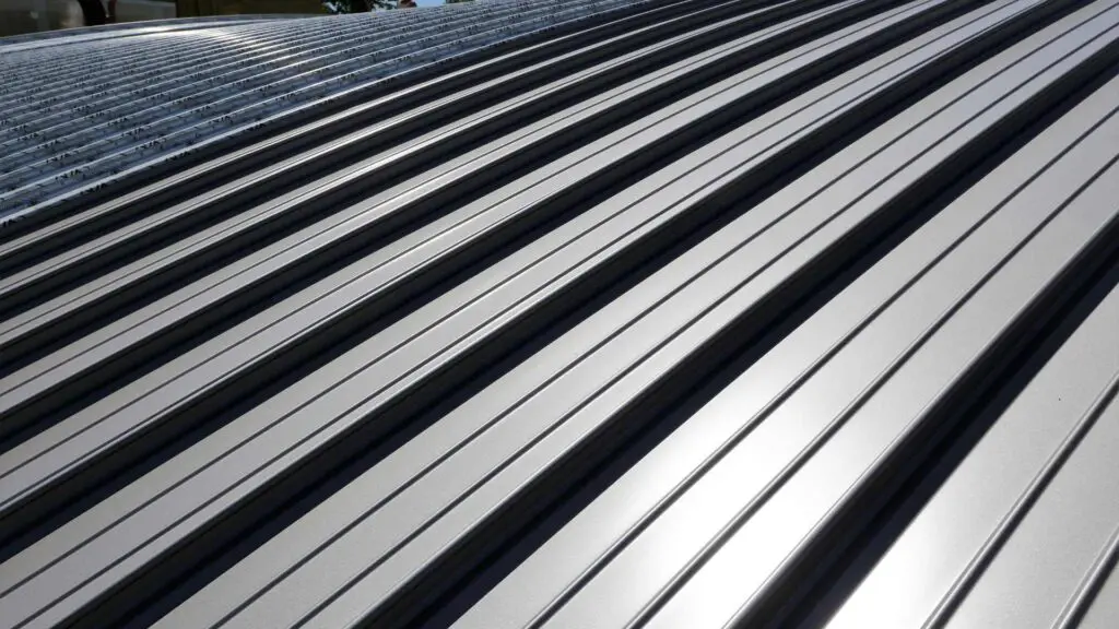 a metal roof