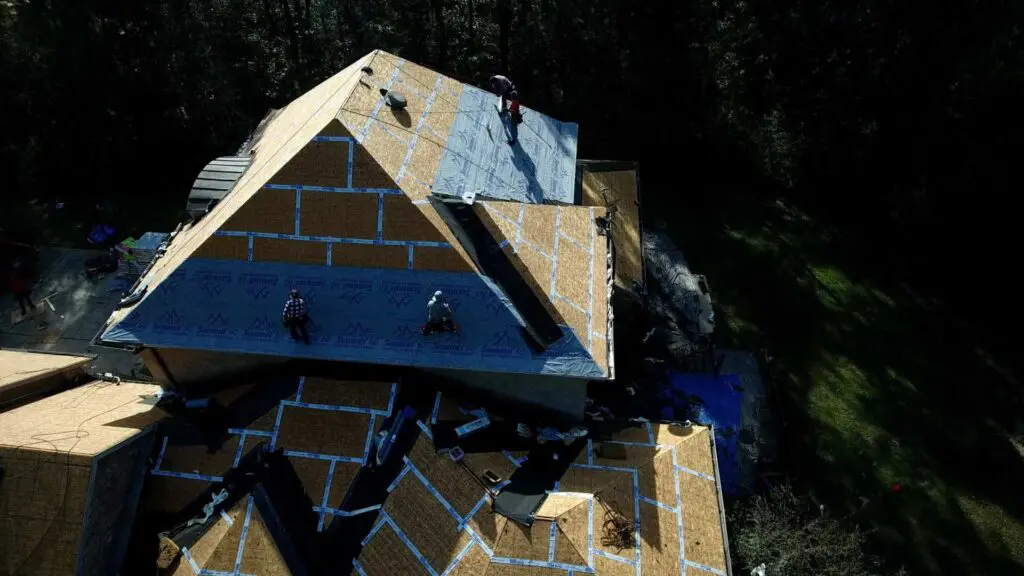 wise builders installing a new roof