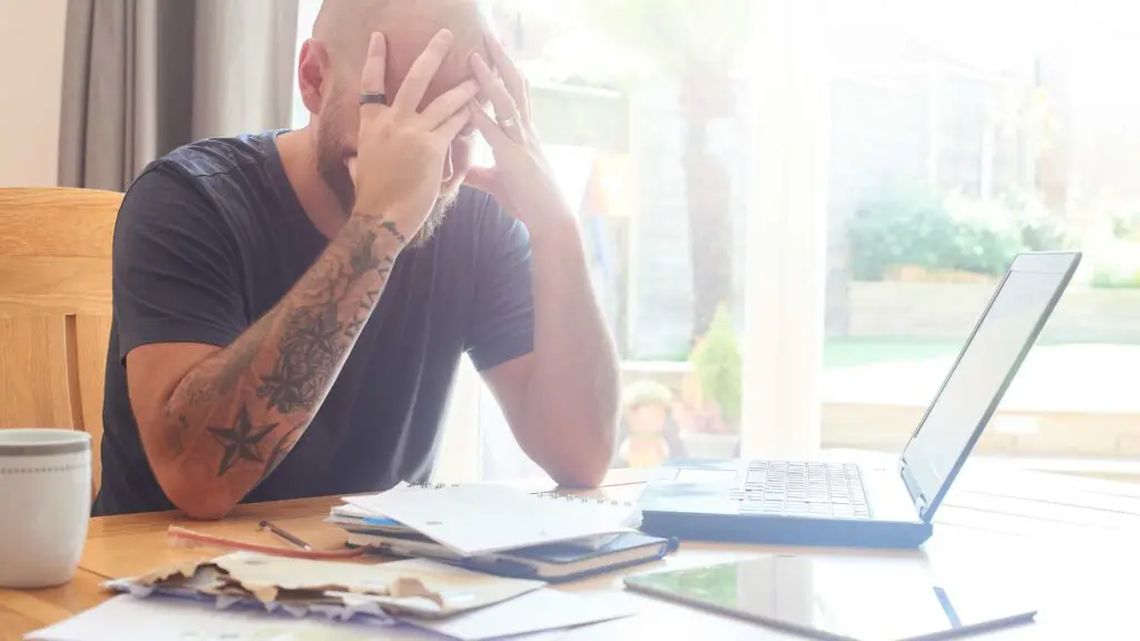 a homeowner with a lot of paperwork