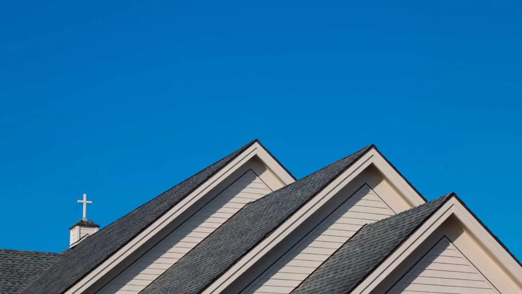 a church with a new roof