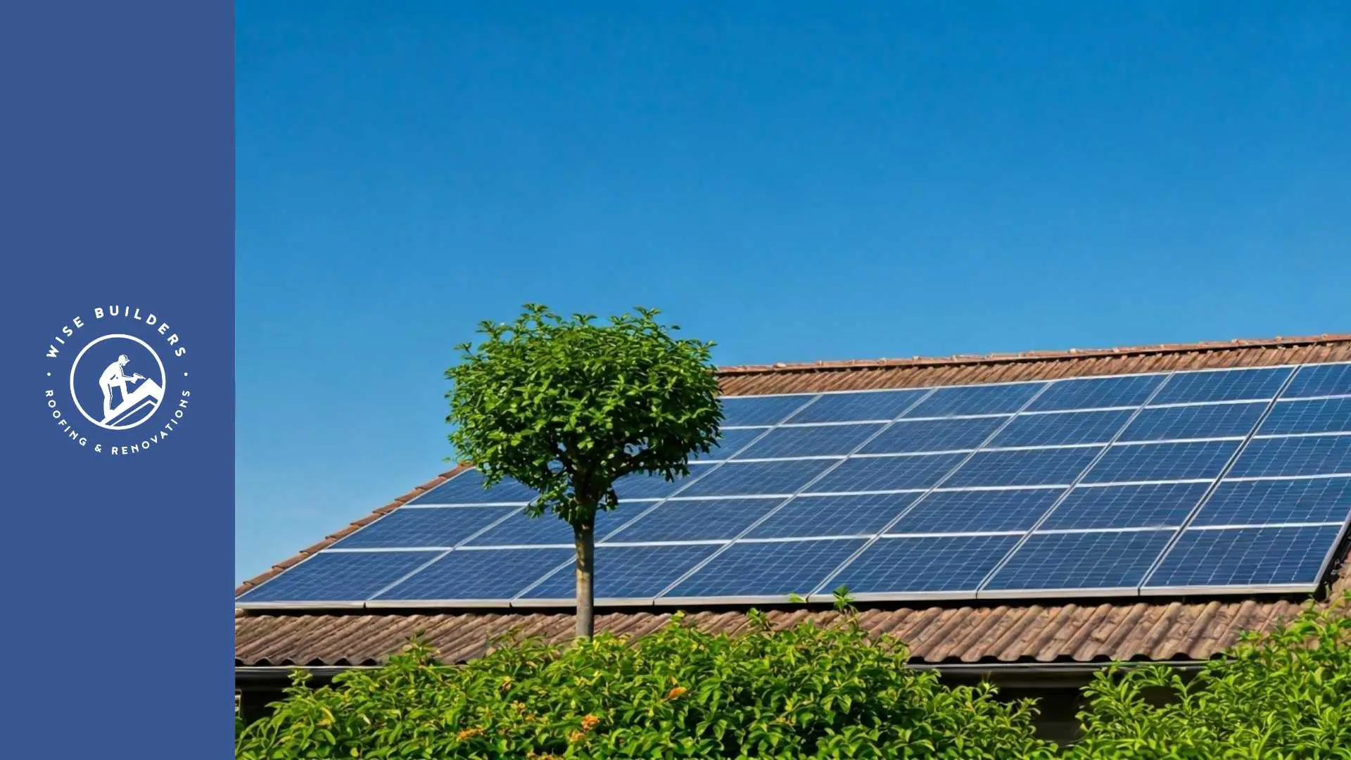 a home with solar panels that absorb the sun's rays