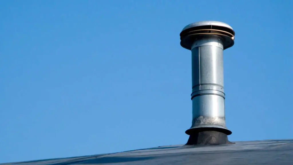 a silver roof vent that allows cool air into a home