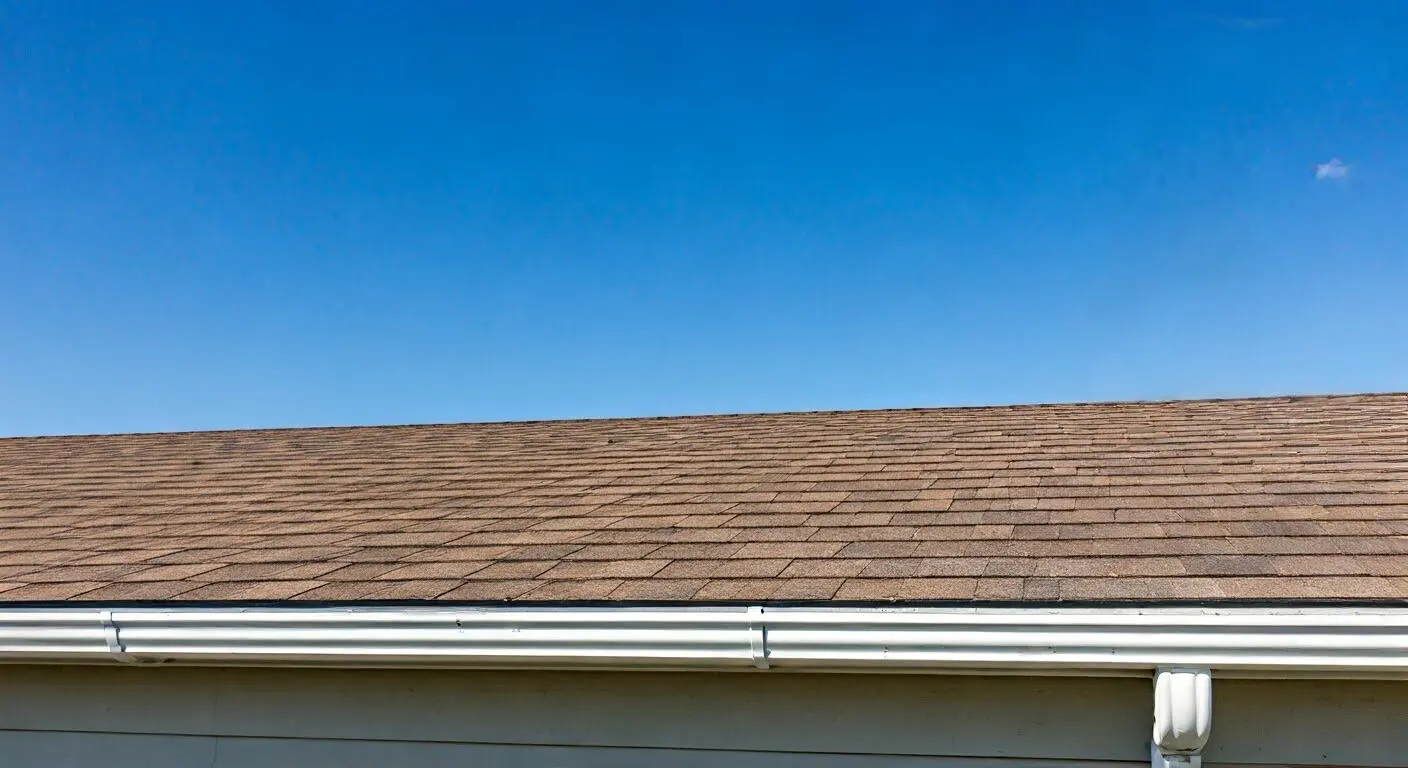 Well-maintained mobile home roof