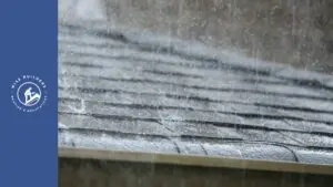 rain falling on a roof that is set to resist all weather