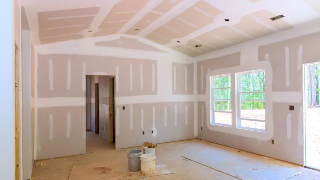 a home with fresh drywall in mobile alabama by wise builders