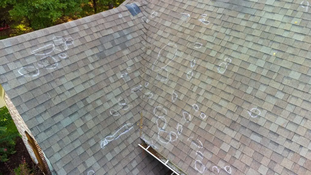 hail damaged roof