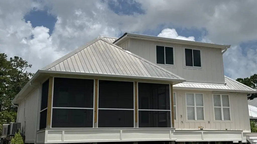 James Hardie fiber cement siding installed on an elevated coastal home in Baldwin County, Alabama by Wise Builders